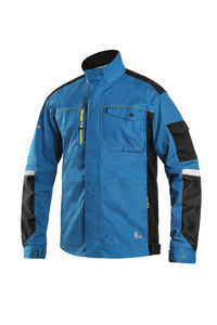 CXS Jacket 30 USA (46 EUR) - S CXS STRETCH, BRIGHT BLUE-BLACK, MEN'S WORKING JACKET