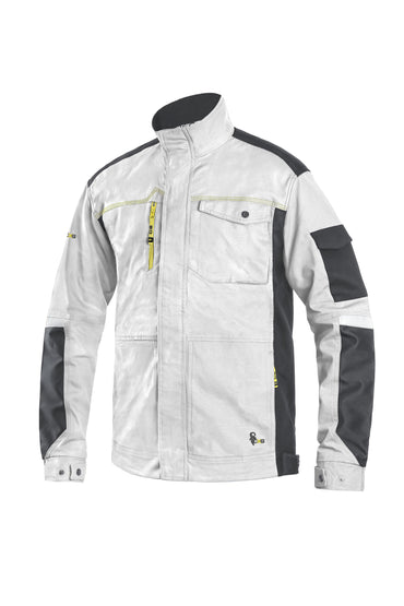 CXS Jacket 30 USA (46 EUR) - S CXS STRETCH, WHITE-GREY, MEN´S WORKING JACKET