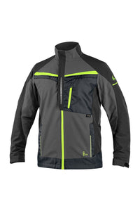 CXS Jacket 30 USA (46 EUR)  Small CXS NAOS, MEN’S JACKET, GREY-BLACK, HV YELLOW ACCESSORIES