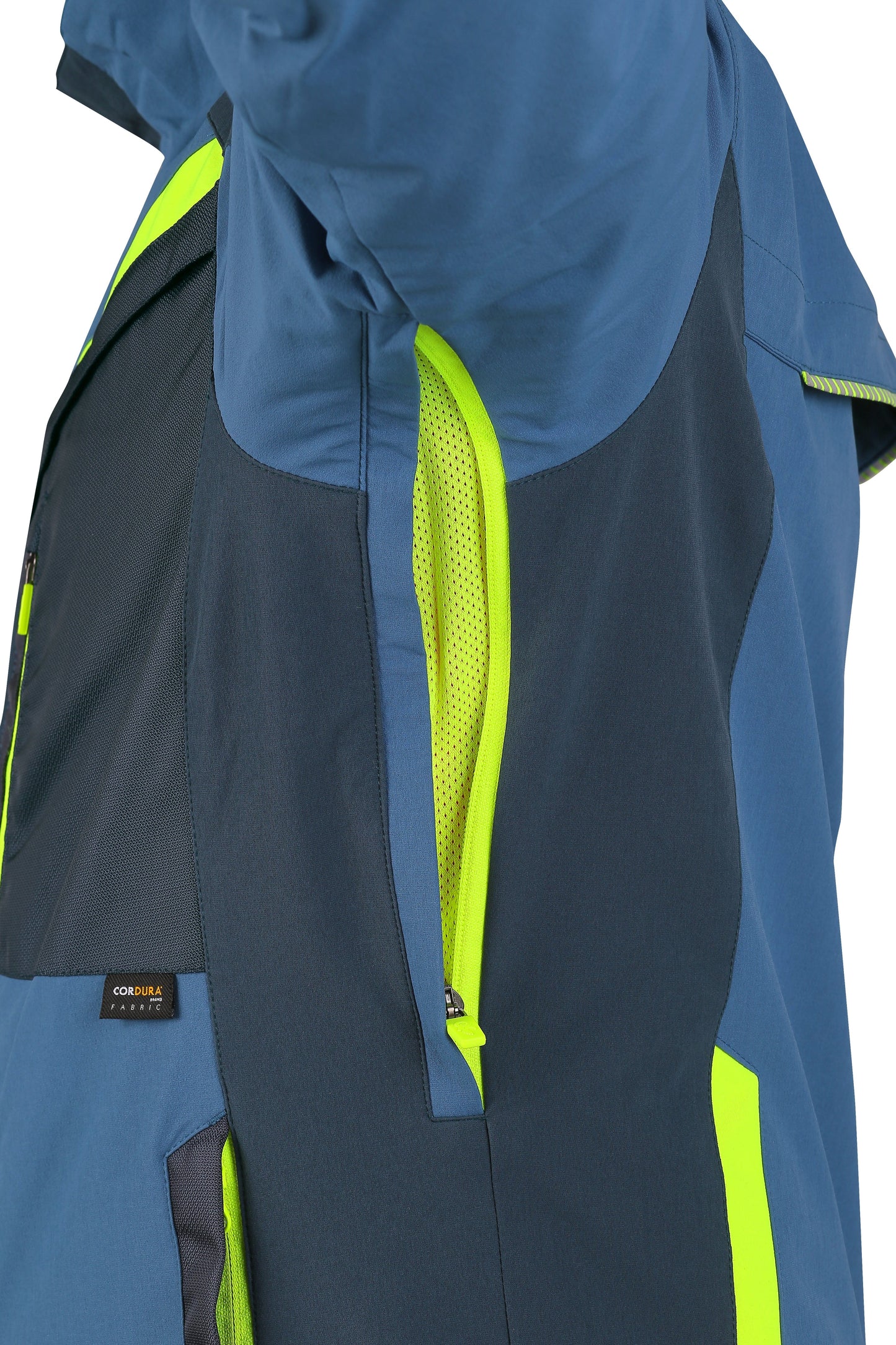 CXS Jacket CXS NAOS, MEN’S JACKET, BLUE-BLUE, HV YELLOW ACCESSORIES