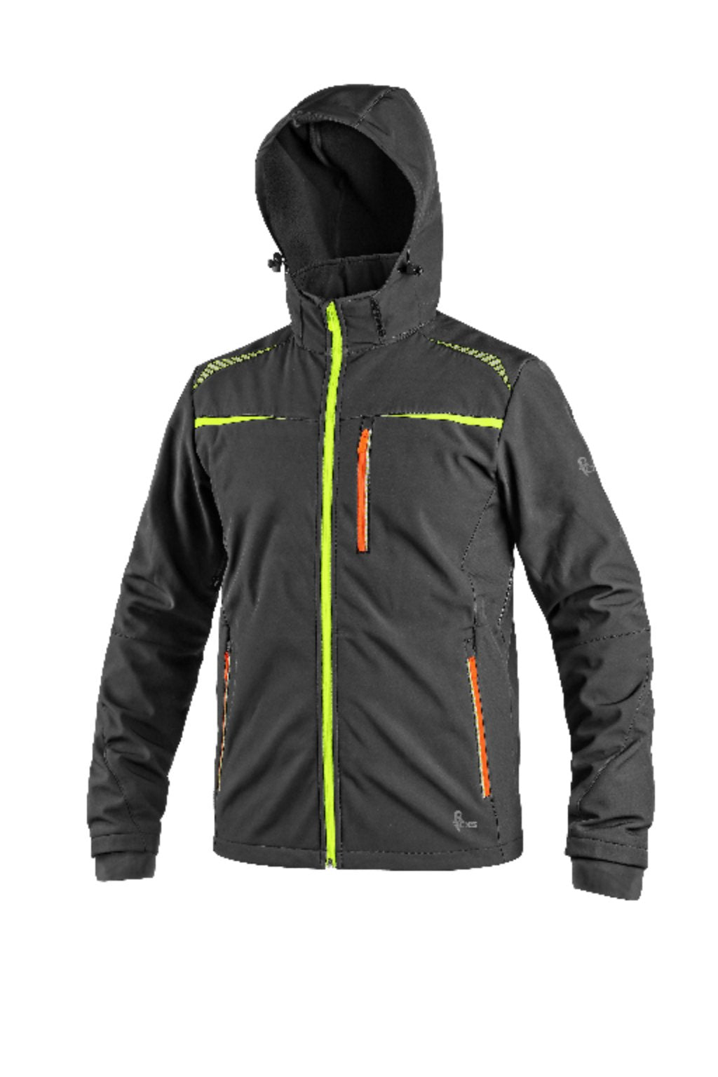 CXS Jacket S / Black with HV yellow/orange Jacket CXS NORFOLK, men’s, black