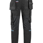 CXS Leonis Men's Work Pants in Blue/Red/Black - Euro Work Wear