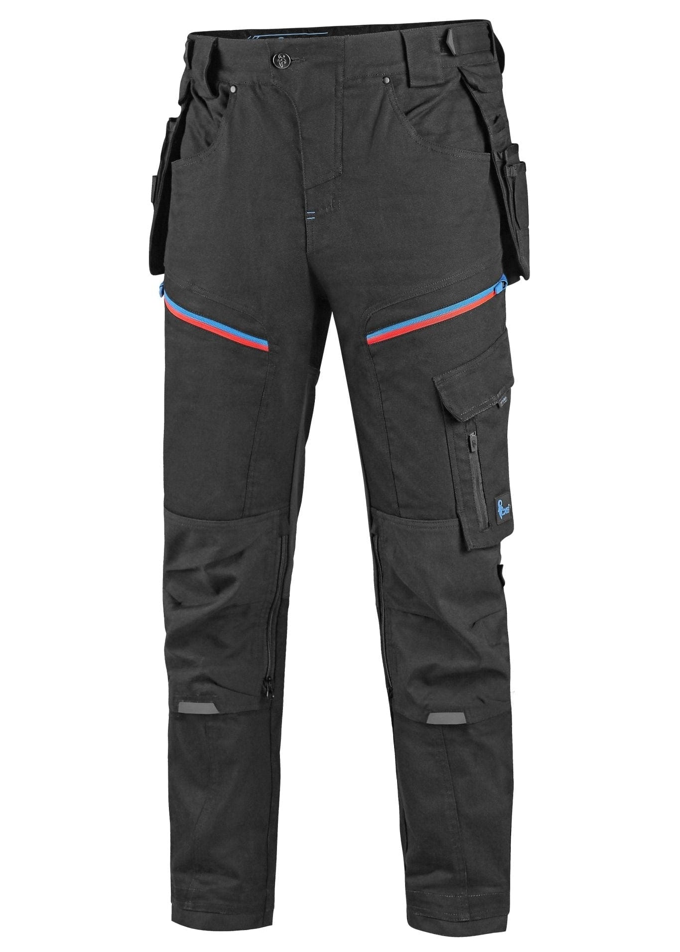 CXS Leonis Men's Work Pants in Blue/Red/Black - Euro Work Wear