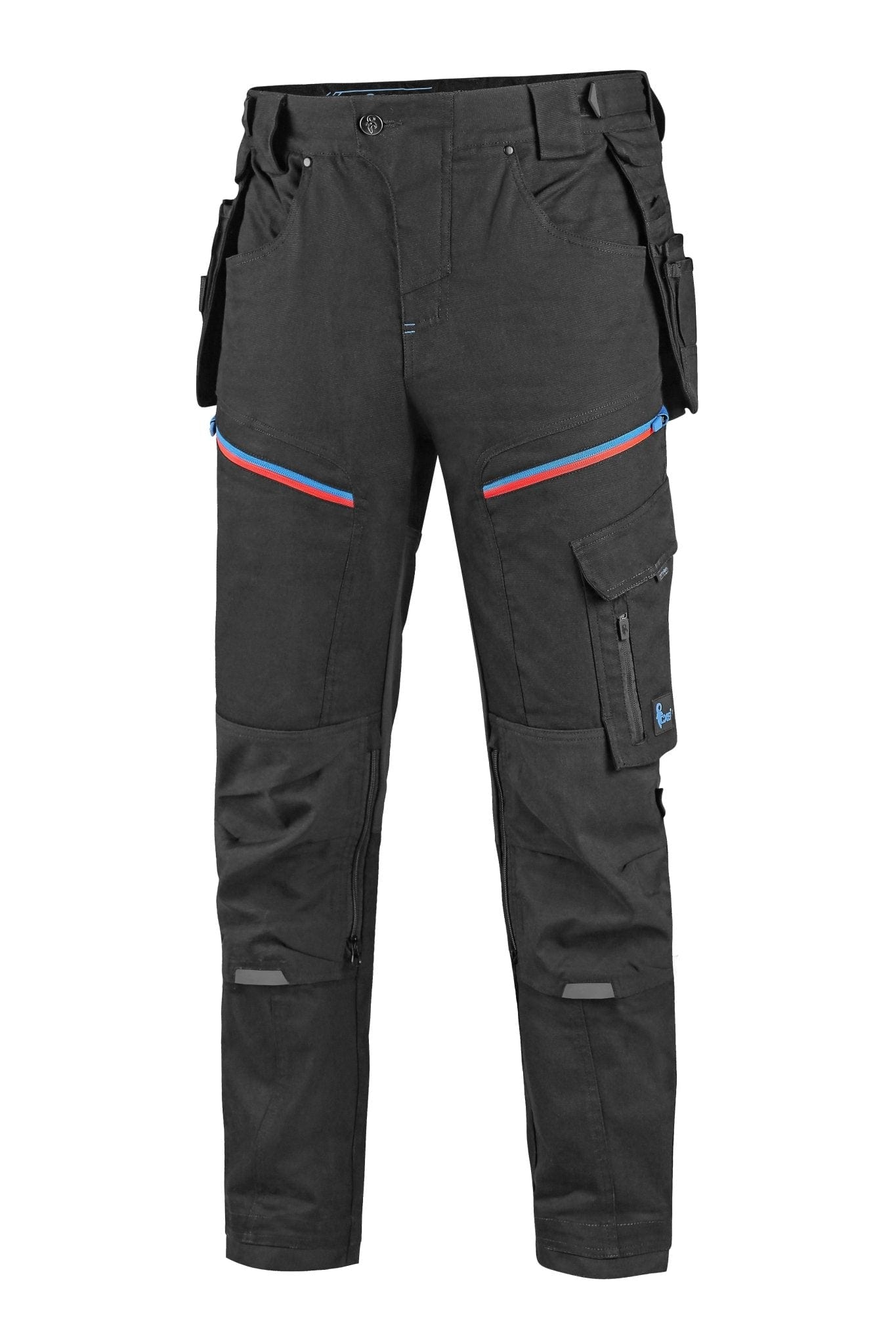 CXS Leonis Men's Work Pants in Blue/Red/Black - Euro Work Wear