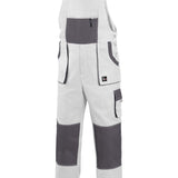 CXS Luxy Robin Men's Overalls in White/Gray - Euro Work Wear