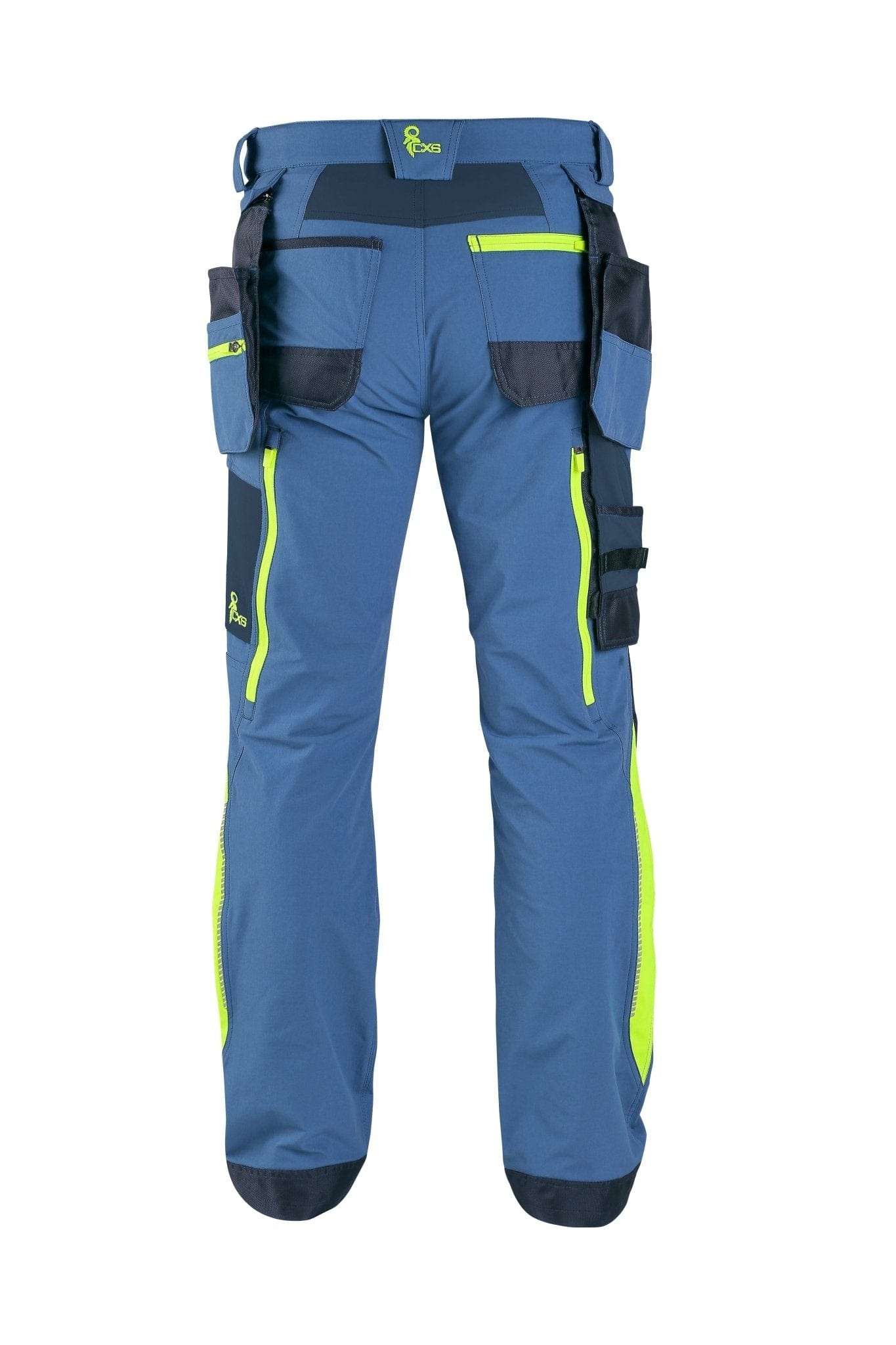 CXS Naos Men's Pants in Blue/Yellow - Euro Work Wear