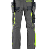 CXS Naos Men's Pants in Gray/Black/Yellow - Euro Work Wear