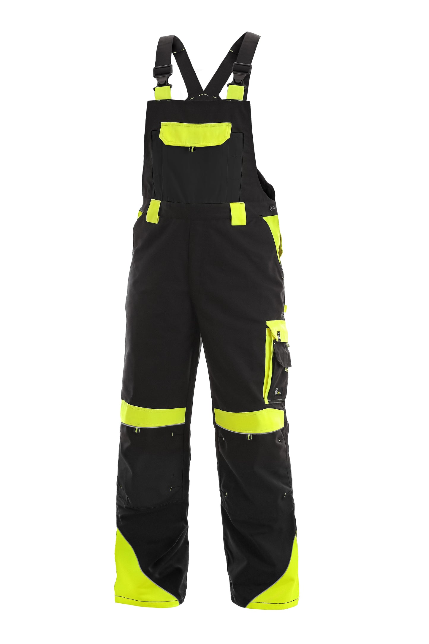 CXS Pants 28/32  USA (44 EUR) / BLACK/YELLOW Bibpants CXS SIRIUS BRIGHTON, men´s