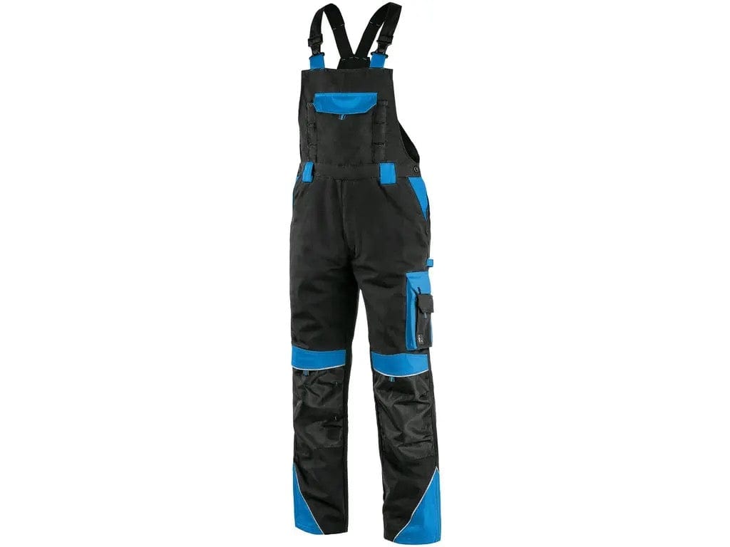 CXS Pants 30/32  USA (46 EUR) / BLACK/BLUE Bibpants CXS SIRIUS BRIGHTON, men´s