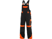 CXS Pants 30/32  USA (46 EUR) / BLACK/ORANGE Bibpants CXS SIRIUS BRIGHTON, men´s