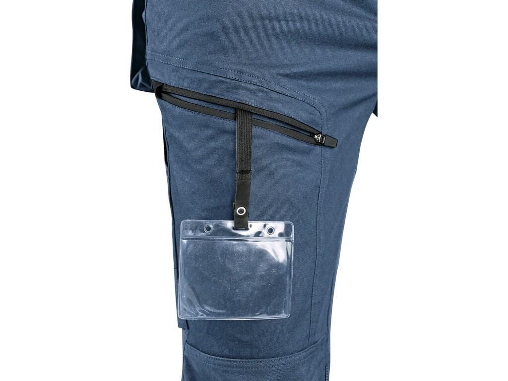 CXS Pants CXS LEONIS, MEN'S, WORK PANTS, BLUE WITH BLACK ACCESSORIES