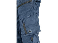 CXS Pants CXS LEONIS, MEN'S, WORK PANTS, BLUE WITH BLACK ACCESSORIES