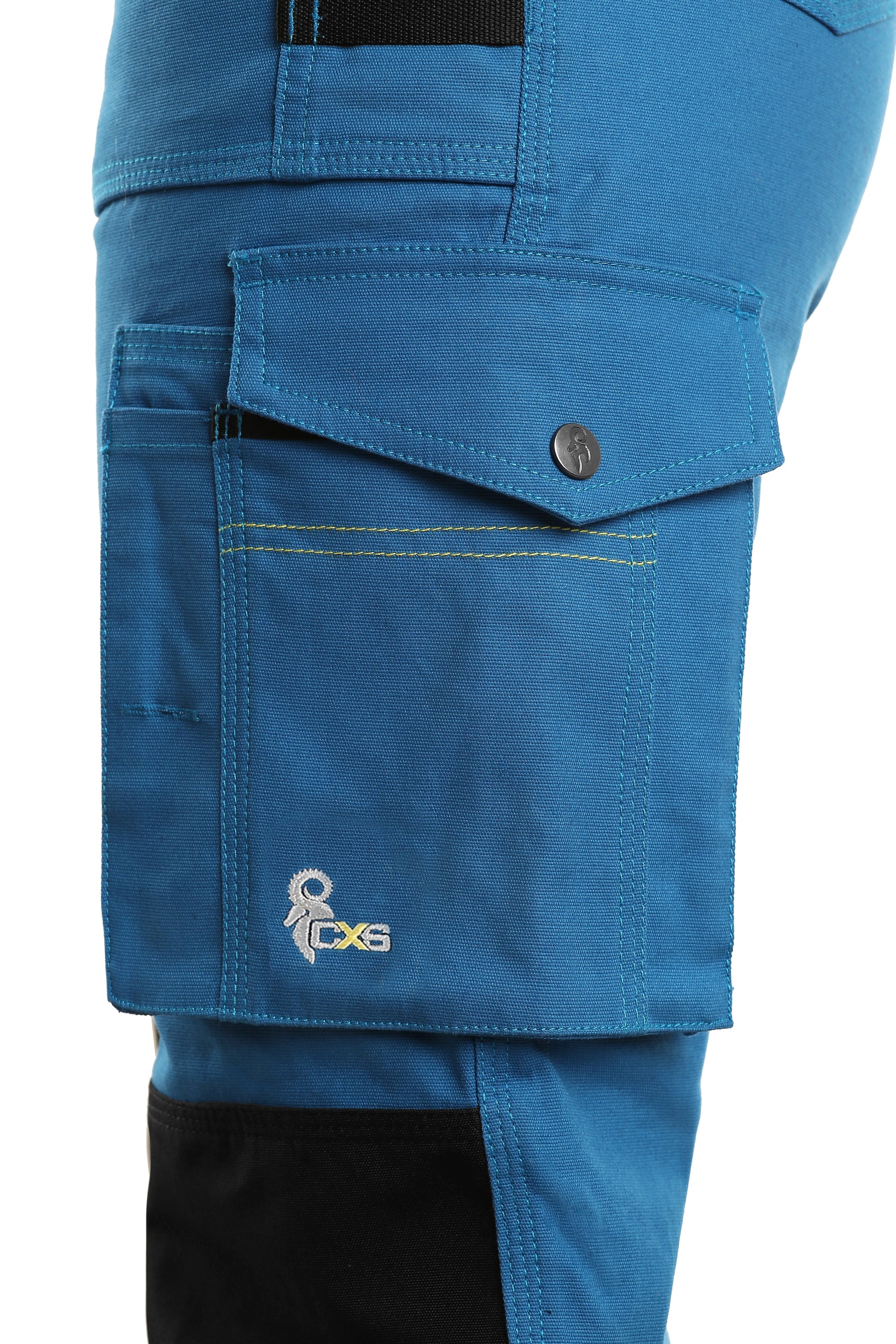 CXS Pants CXS STRETCH, BRIGHT BLUE-BLACK, WOMEN ́S WORKING PANTS