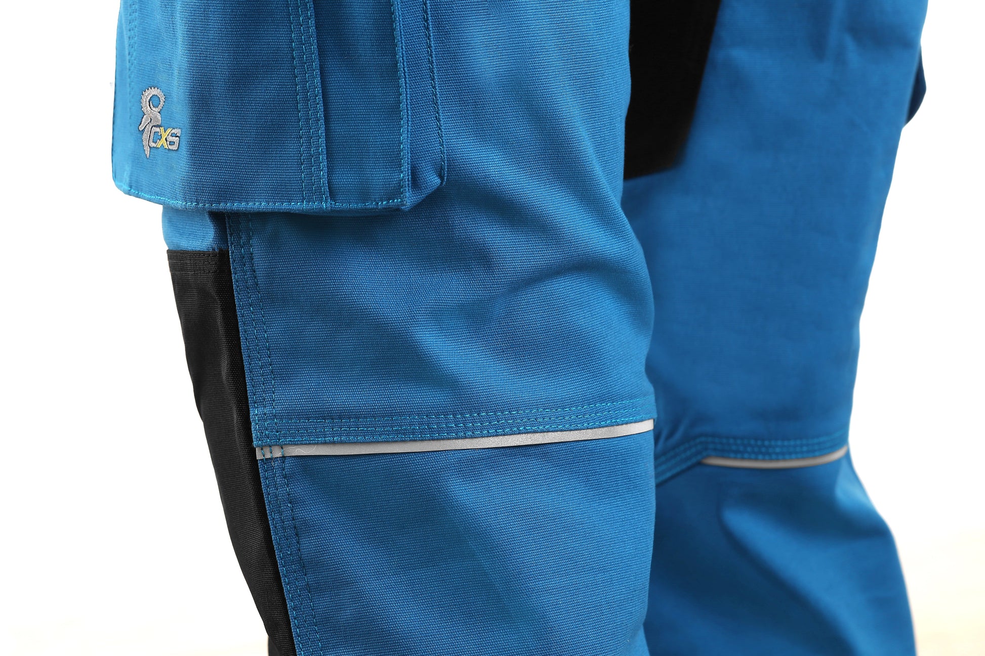 CXS Pants CXS STRETCH, BRIGHT BLUE-BLACK, WOMEN ́S WORKING PANTS