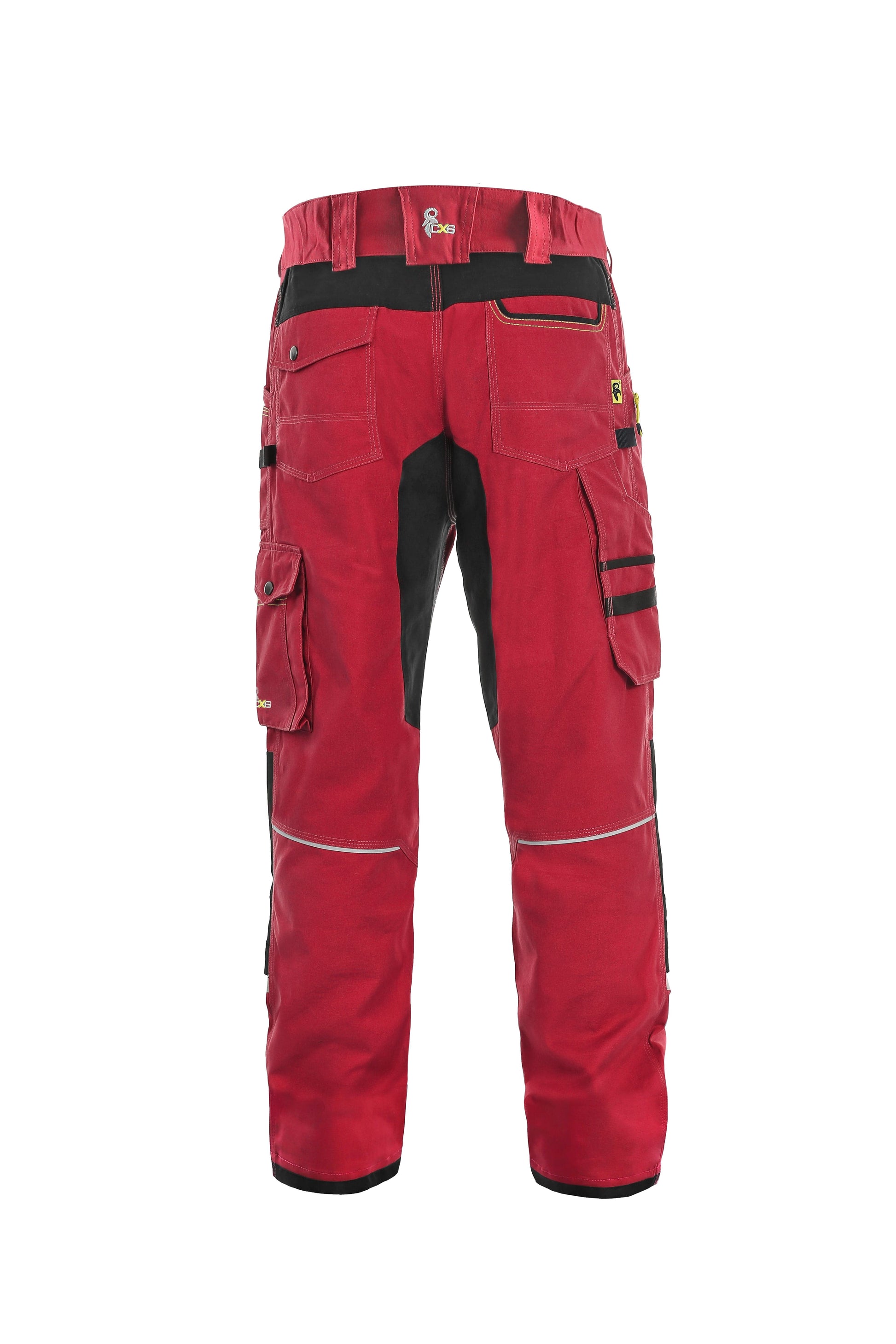 CXS Pants CXS STRETCH, MEN´S, WORK PANTS, RED-BLACK