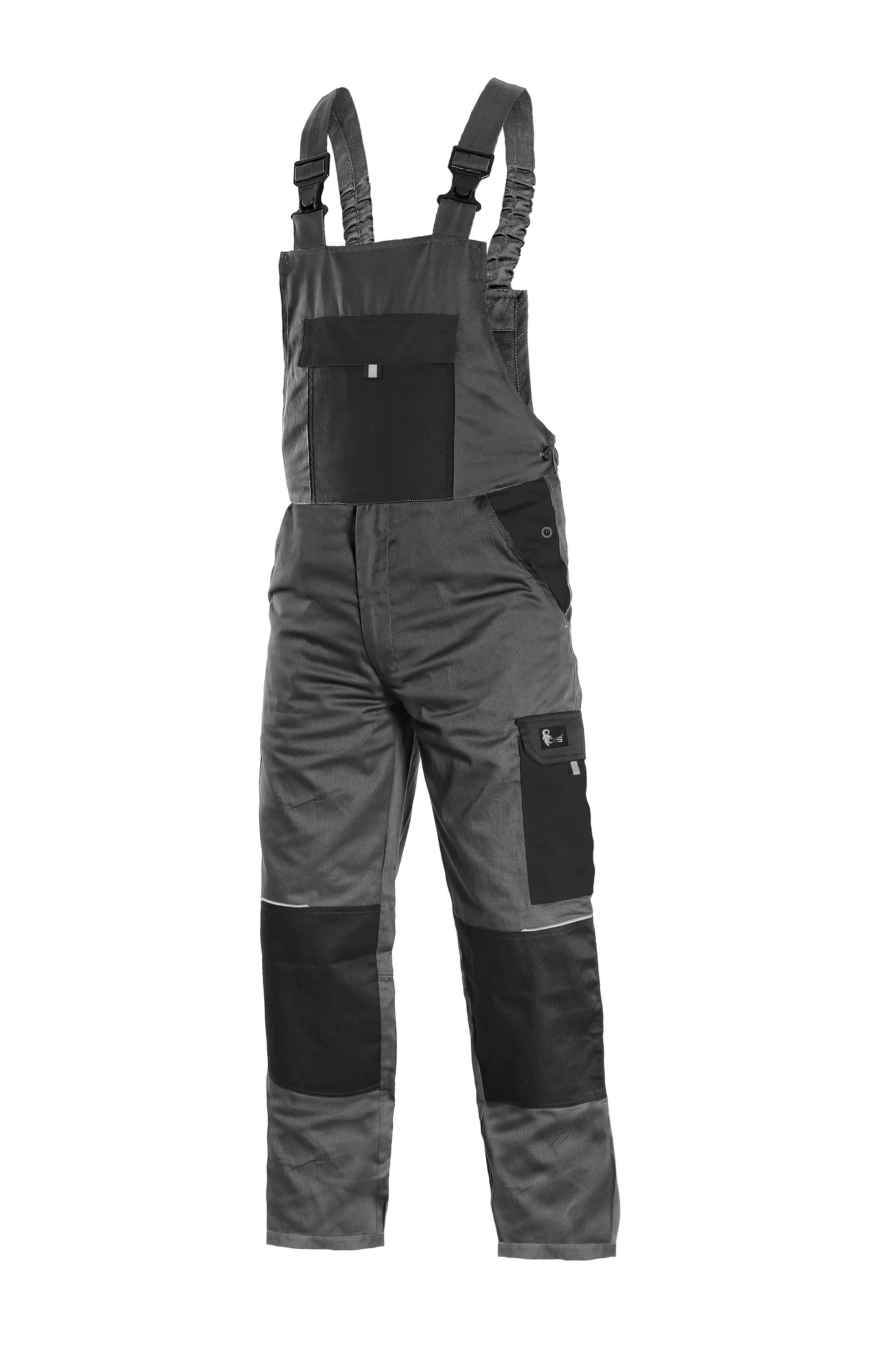 CXS Pants GREY/BLACK / 30/32  USA (46 EUR) Bibpants CXS PHOENIX CRONOS, men´s