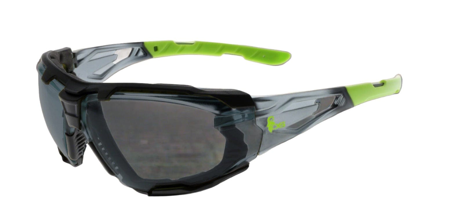 CXS Safety Glasses Safety Glasses CXS-OPSIS TIEVA, smoke, black - green