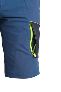 CXS Shorts Working shorts CXS NAOS men’s, blue-blue, HV yellow accessories