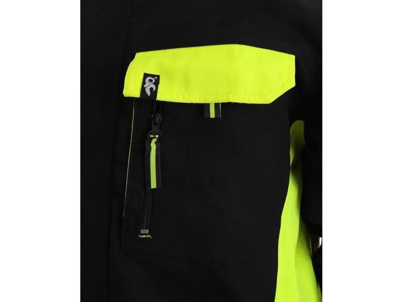 CXS Sirius Brighton Men's Winter Jacket in Black/Yellow - Euro Work Wear