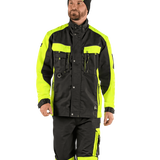 CXS Sirius Brighton Men's Winter Jacket in Black/Yellow - Euro Work Wear