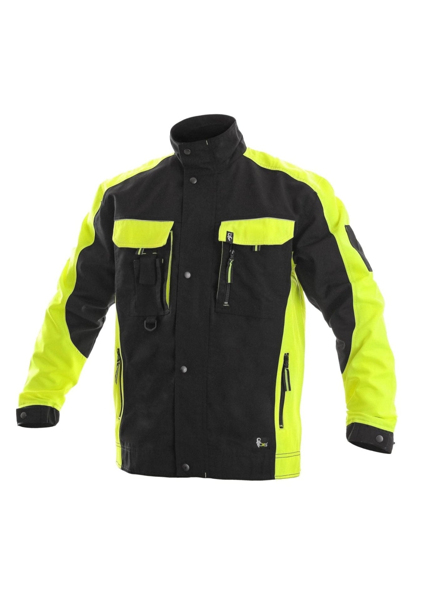 CXS Sirius Brighton Men's Winter Jacket in Black/Yellow - Euro Work Wear