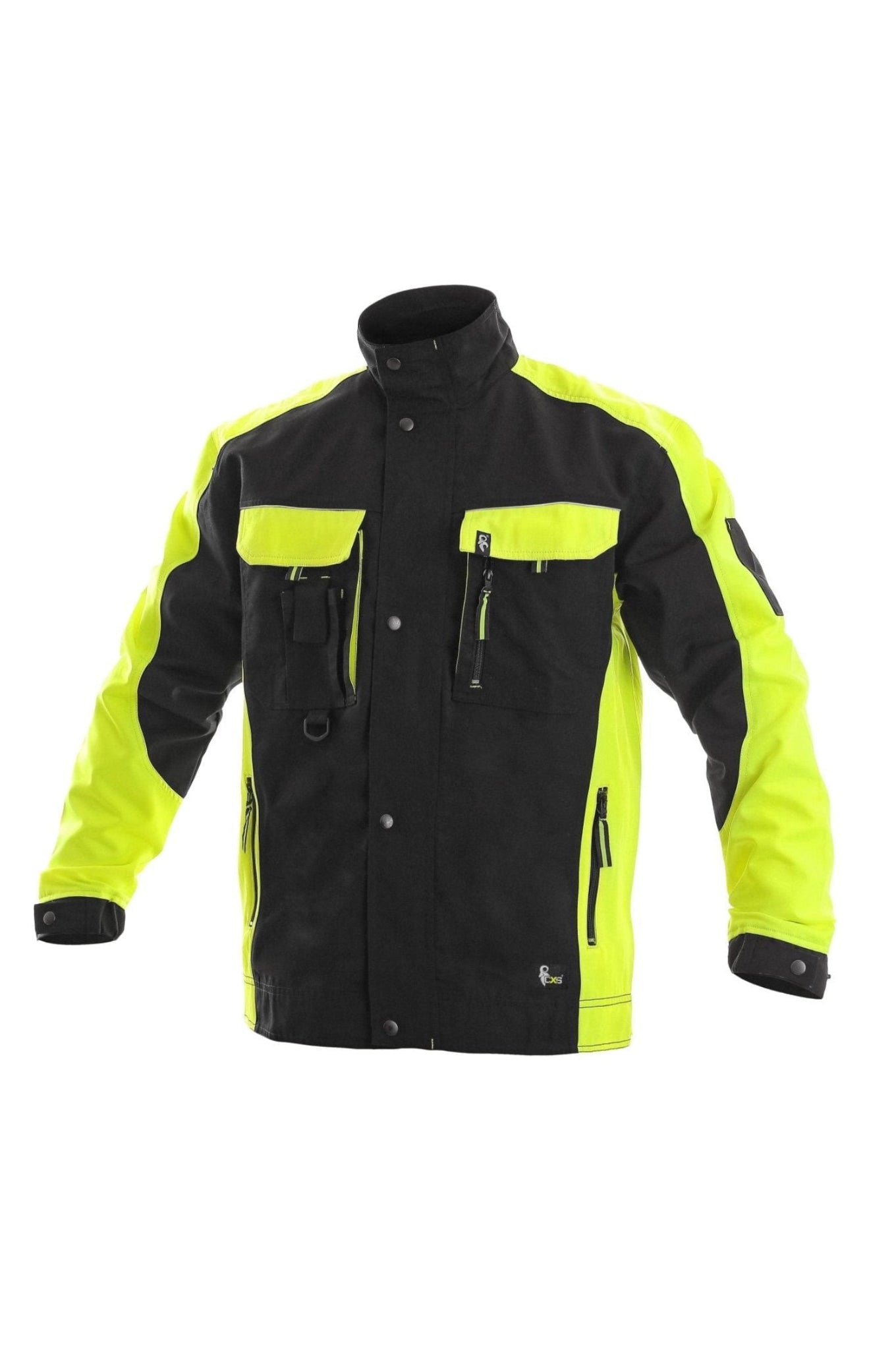 CXS Sirius Brighton Men's Winter Jacket in Black/Yellow - Euro Work Wear