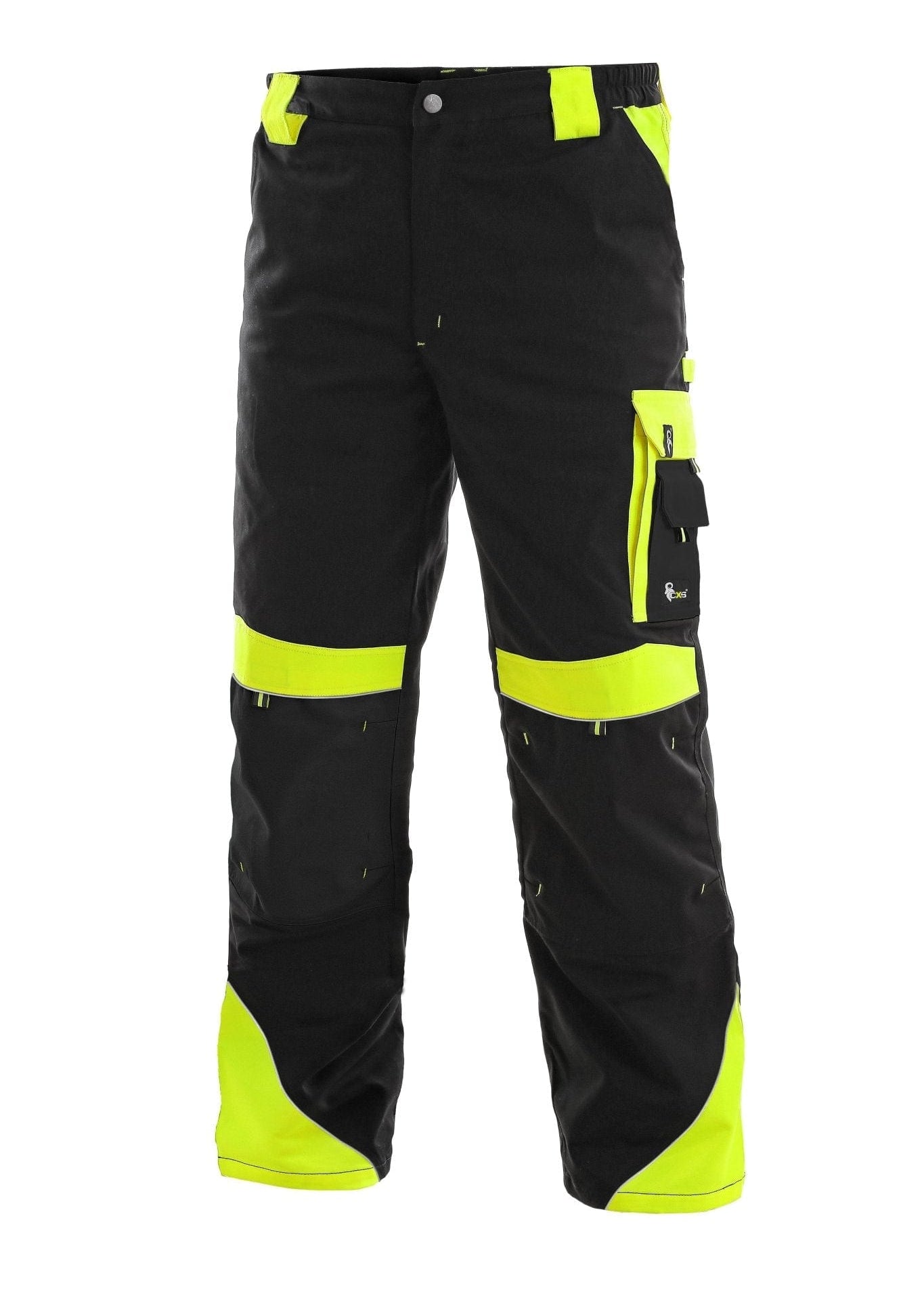 CXS Sirius Brighton Men's Winter Pants in Black/Yellow - Euro Work Wear