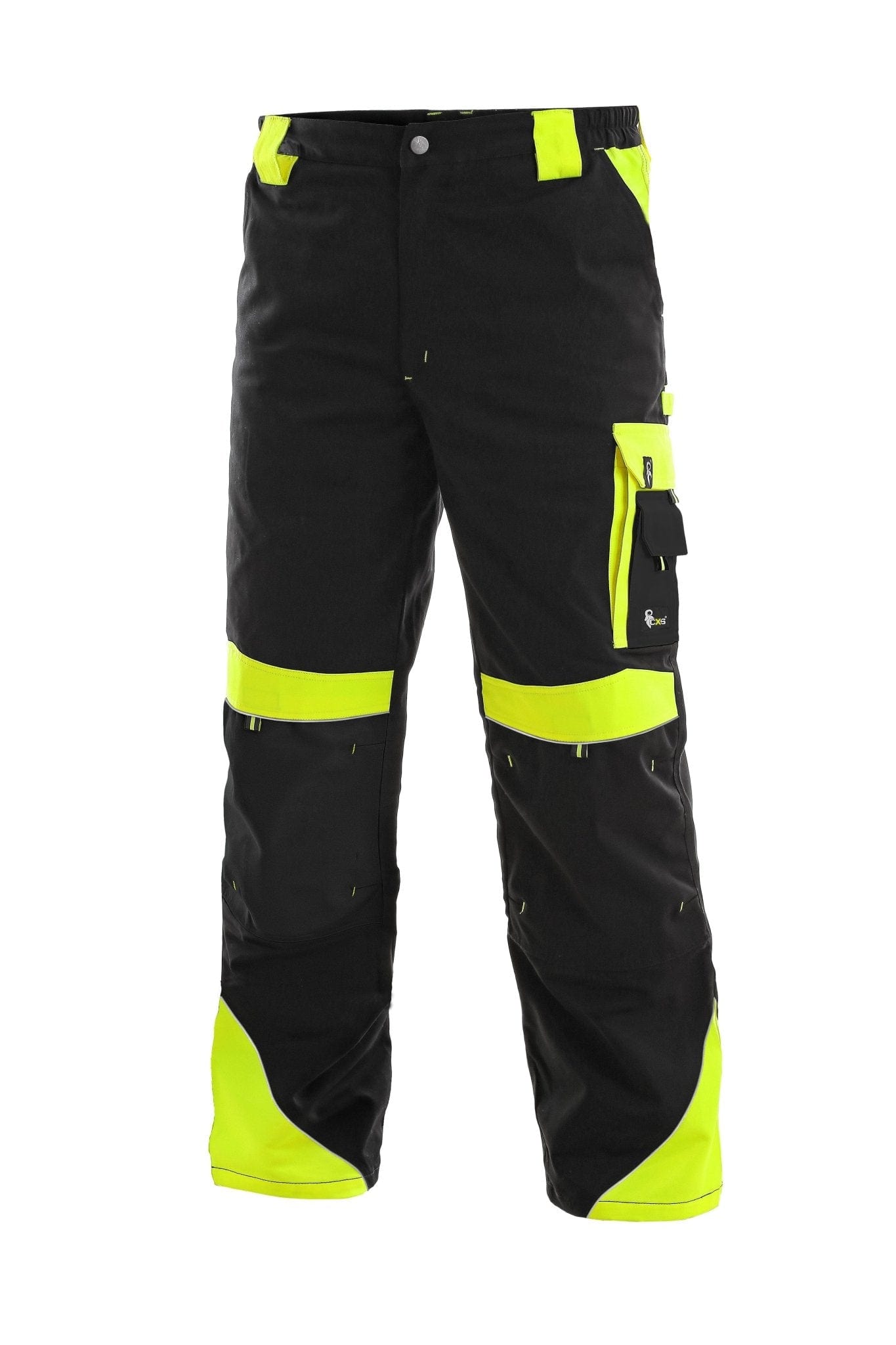 CXS Sirius Brighton Men's Winter Pants in Black/Yellow - Euro Work Wear