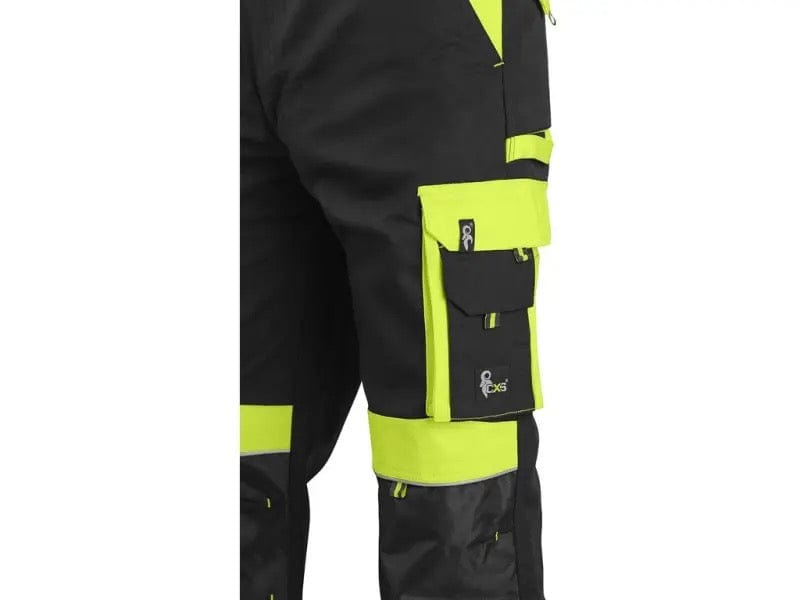 CXS Sirius Brighton Men's Winter Pants in Black/Yellow - Euro Work Wear