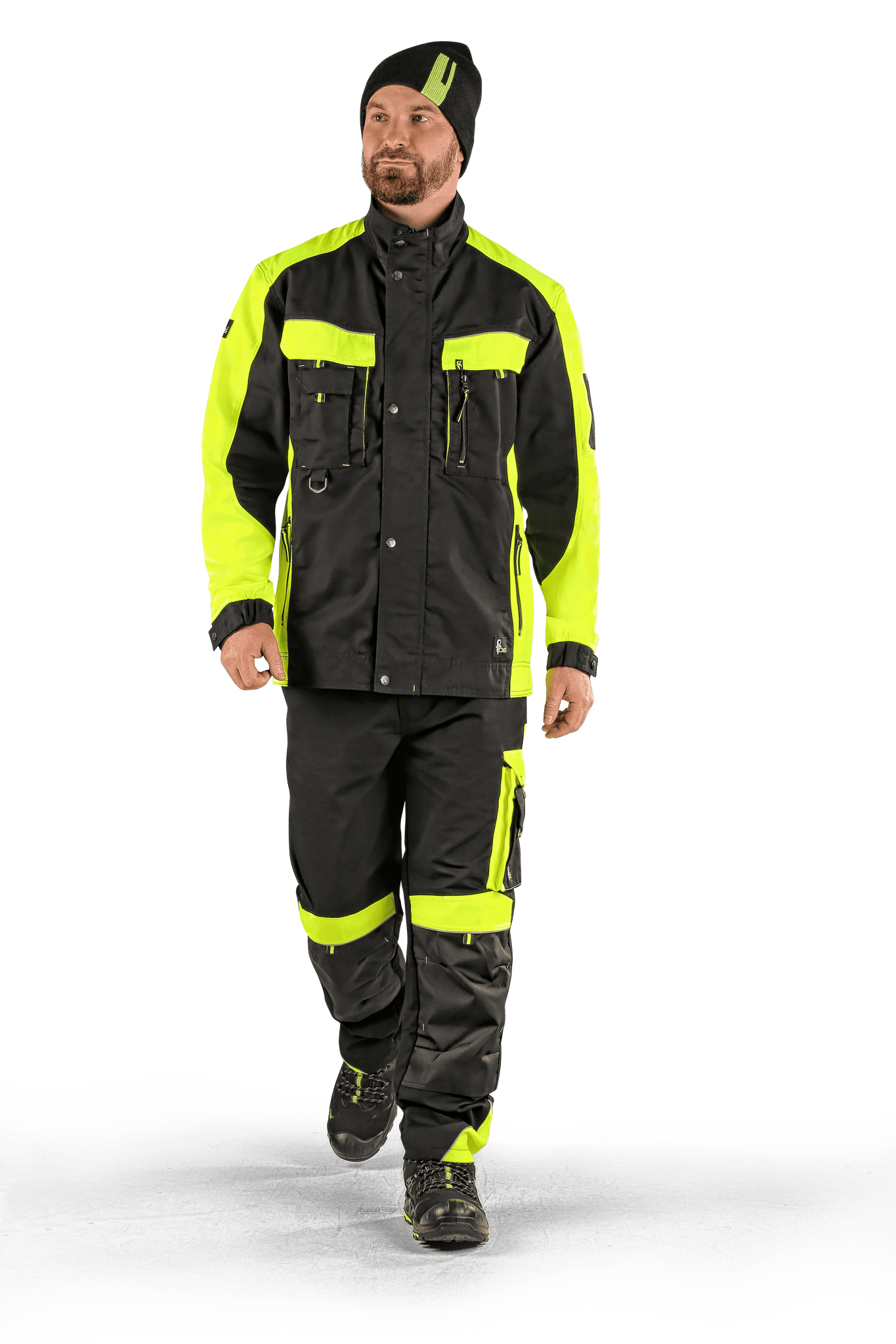 CXS Sirius Brighton Men's Winter Pants in Black/Yellow - Euro Work Wear