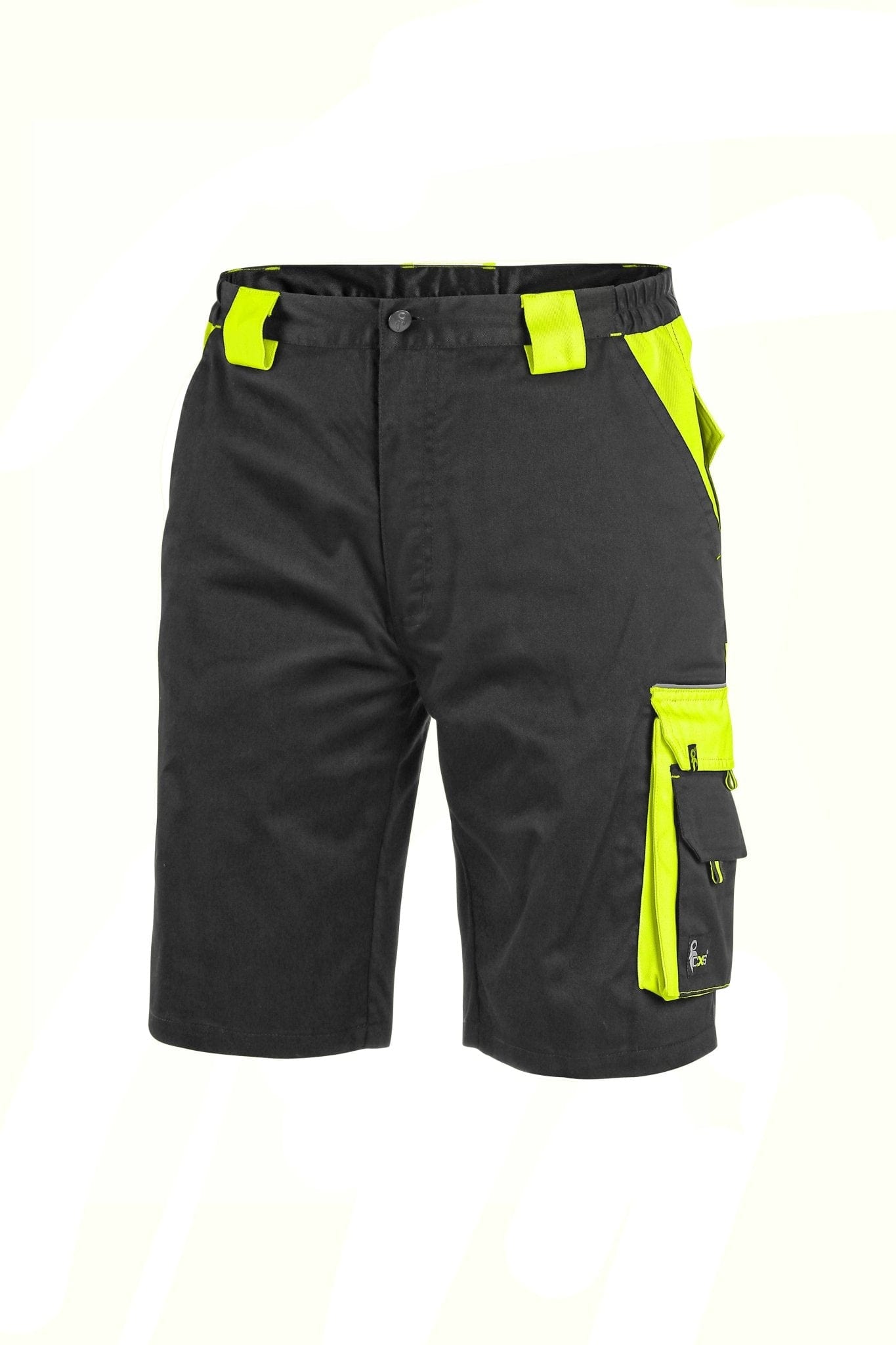 CXS Sirius Brighton Men's Work Shorts in Black/Yellow - Euro Work Wear