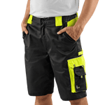 CXS Sirius Brighton Men's Work Shorts in Black/Yellow - Euro Work Wear