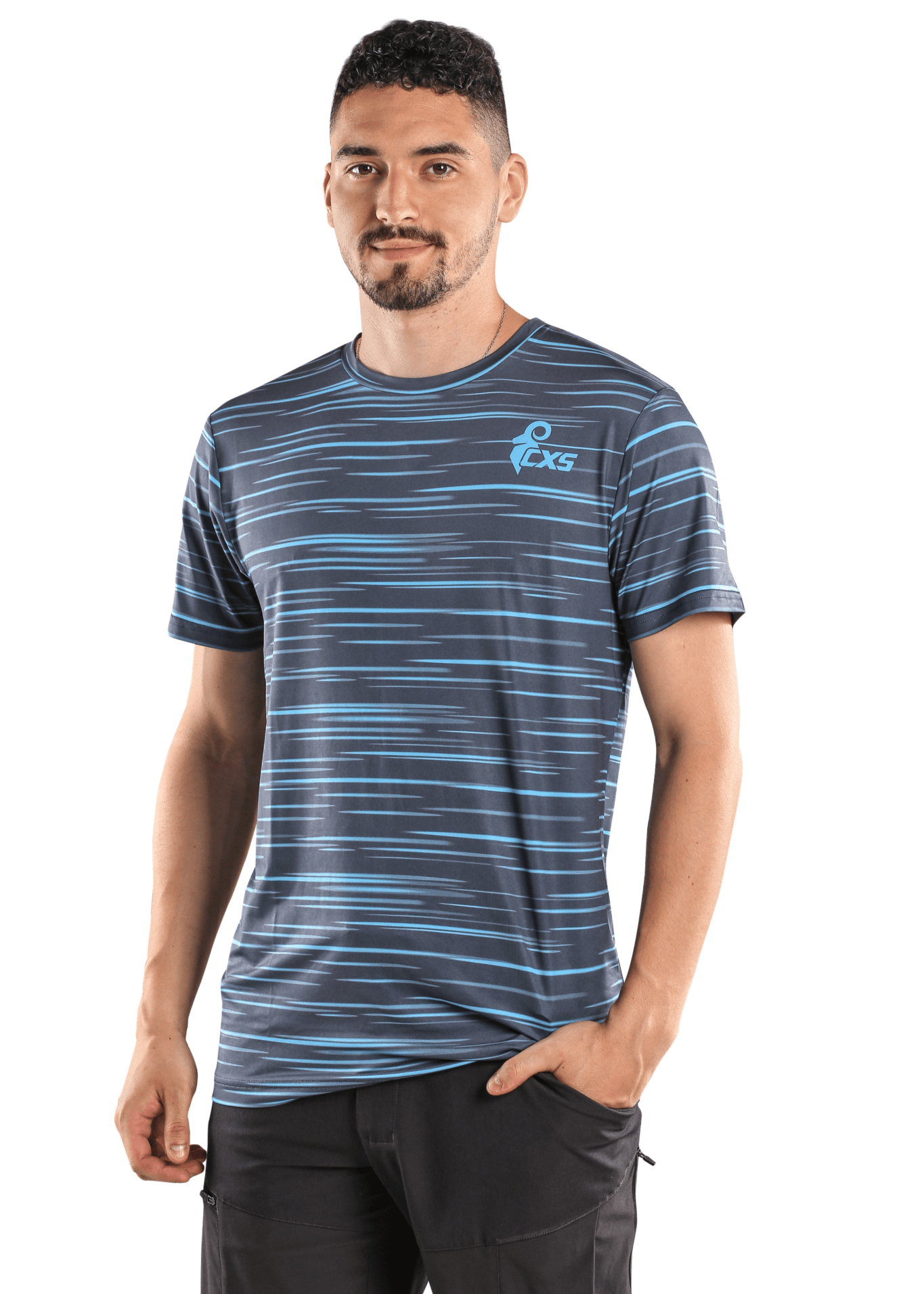 CXS Sporty Cool Short Sleeve T-Shirt in Blue - Euro Work Wear