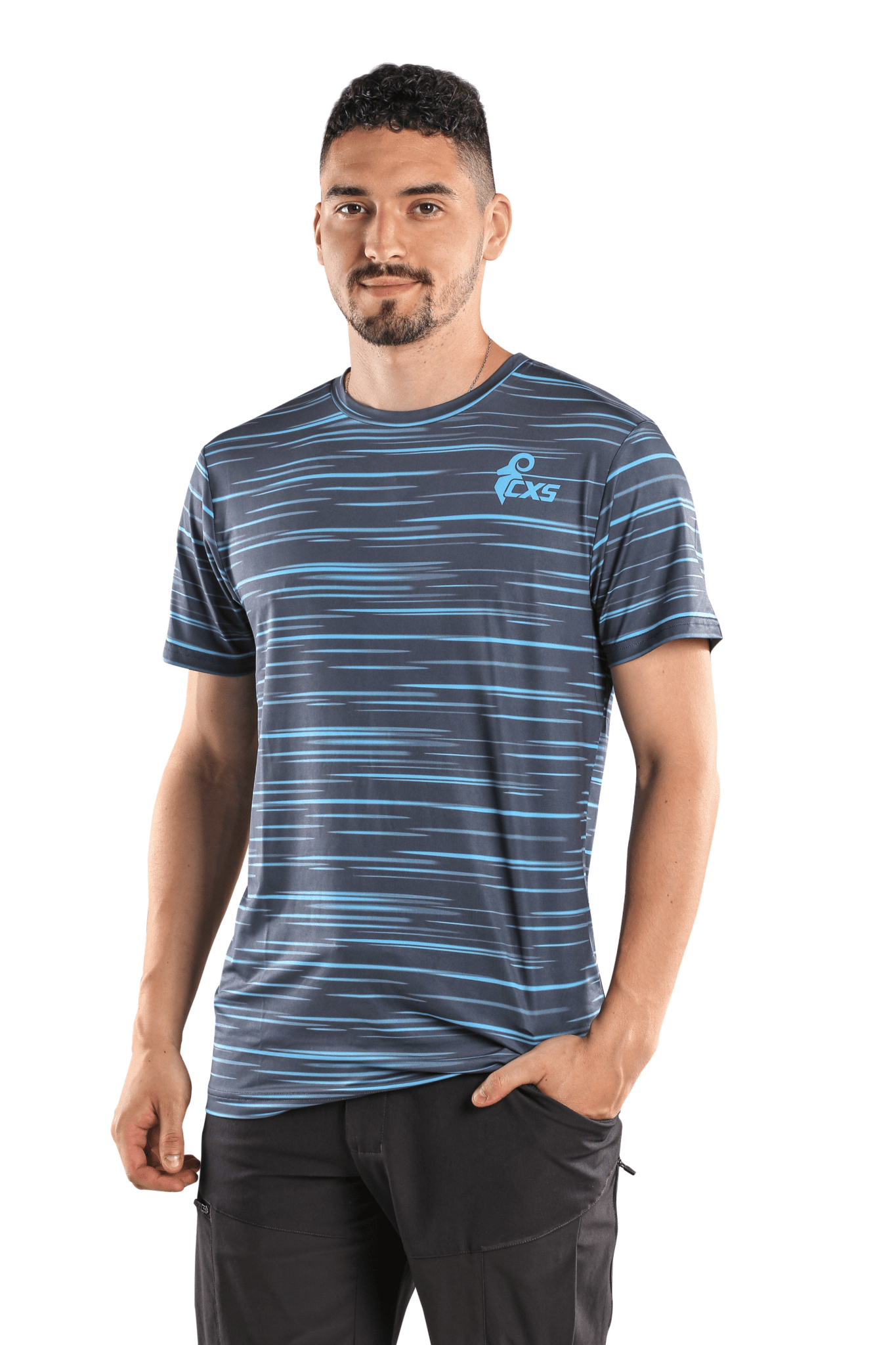 CXS Sporty Cool Short Sleeve T-Shirt in Blue - Euro Work Wear