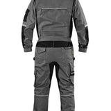 CXS Stretch Men's Coveralls in Gray/Black - Euro Work Wear