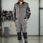 CXS Stretch Men's Coveralls in Gray/Black - Euro Work Wear