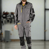 CXS Stretch Men's Coveralls in Gray/Black - Euro Work Wear