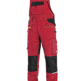 CXS Stretch Men's Overalls in Red/Black - Euro Work Wear