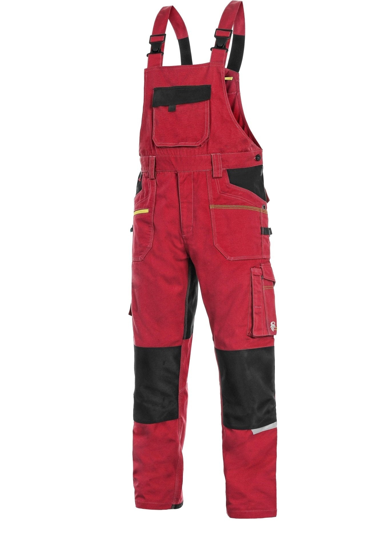 CXS Stretch Men's Overalls in Red/Black - Euro Work Wear