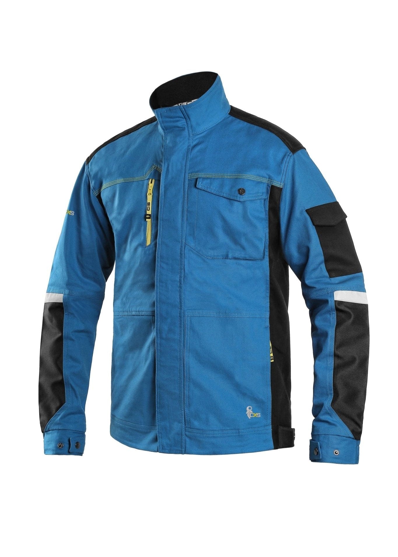 CXS Stretch Men's Work Jacket in Blue/Black - Euro Work Wear