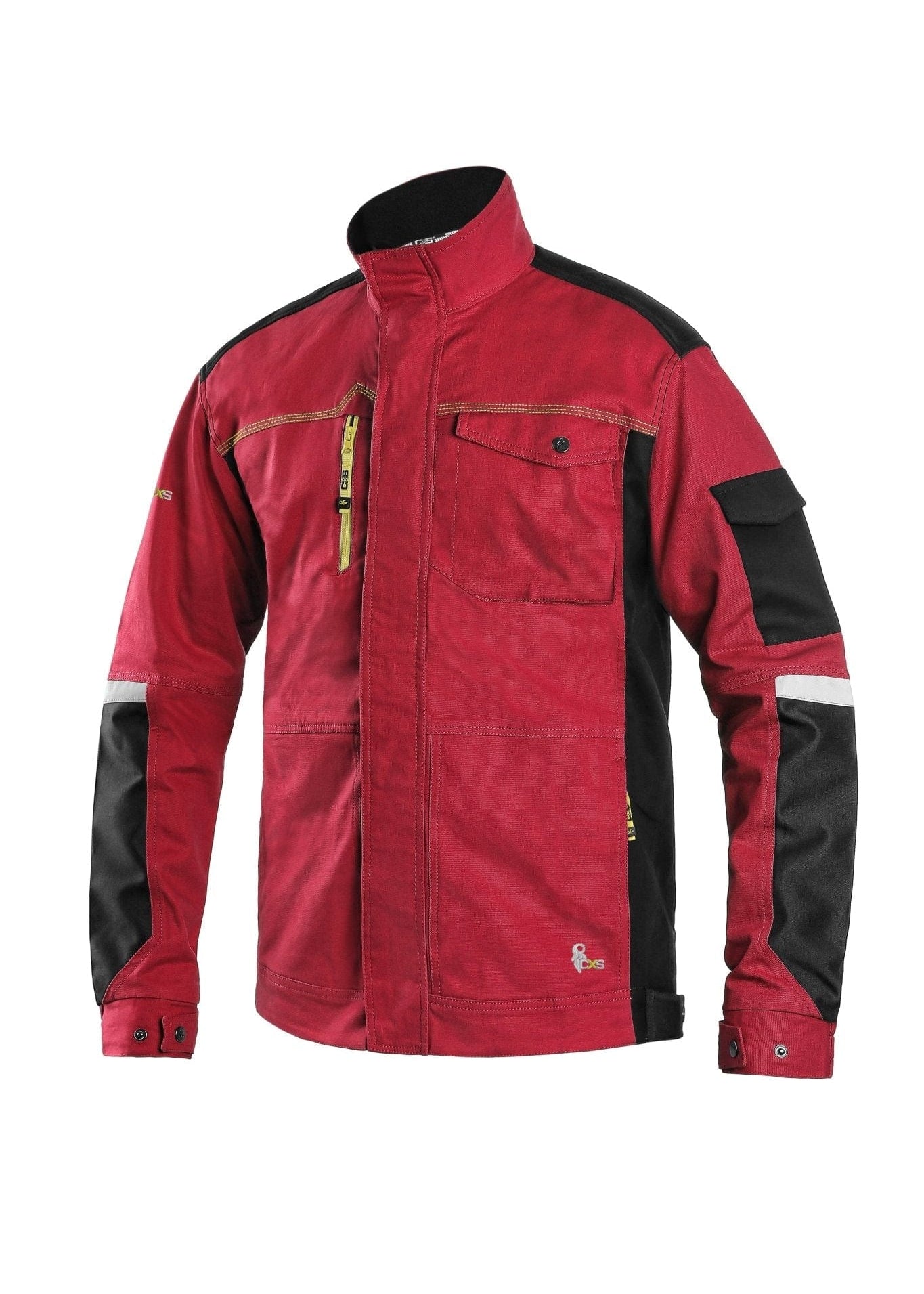 CXS Stretch Men's Work Jacket in Red/Black - Euro Work Wear