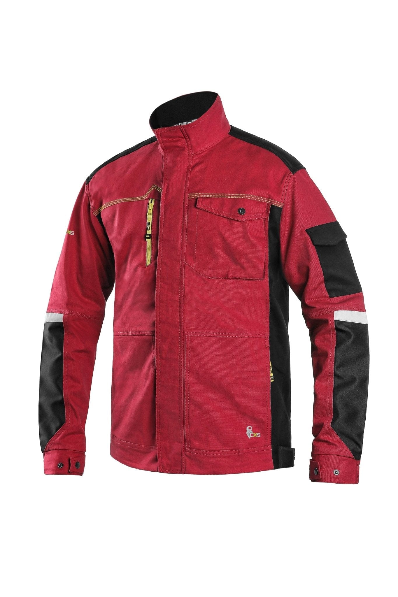 CXS Stretch Men's Work Jacket in Red/Black - Euro Work Wear