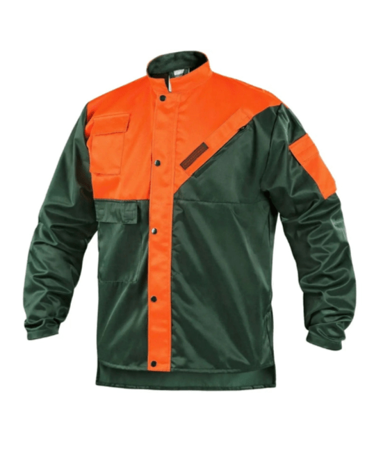 Lesnik Men's Jacket in Orange/Green - Euro Work Wear